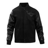 Jacksonville Jaguars Triple Black Varsity Wool-Leather Jacket