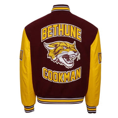 Bethune Cookman University Maroon and Gold Varsity Jacket