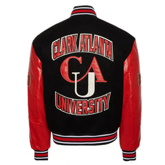 Clark Atlanta University Black and Red Varsity Jacket