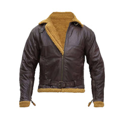 Bart B-3 Shearling Brown Leather Aviator Jacket