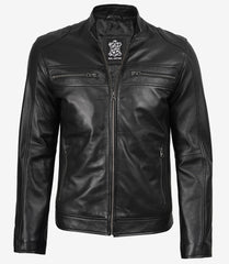 Men’s Black Lambskin Leather Jacket
