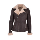 Women’s Luxury Aviator Shearling Bomber Jacket