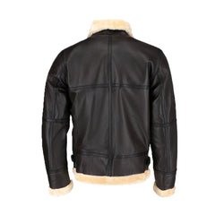 Steve Men’s Brown Bomber Leather Jacket