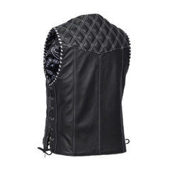 Midnight Thread Men’s Motorcycle Leather Vest