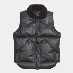 Mens Sherpuff Black Puffer Vest