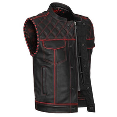 Genuine Leather Motorcycle Vest for Men – The Leather Fits Signature Edition
