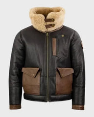 Jones-SF Shearling Bomber Black Jacket