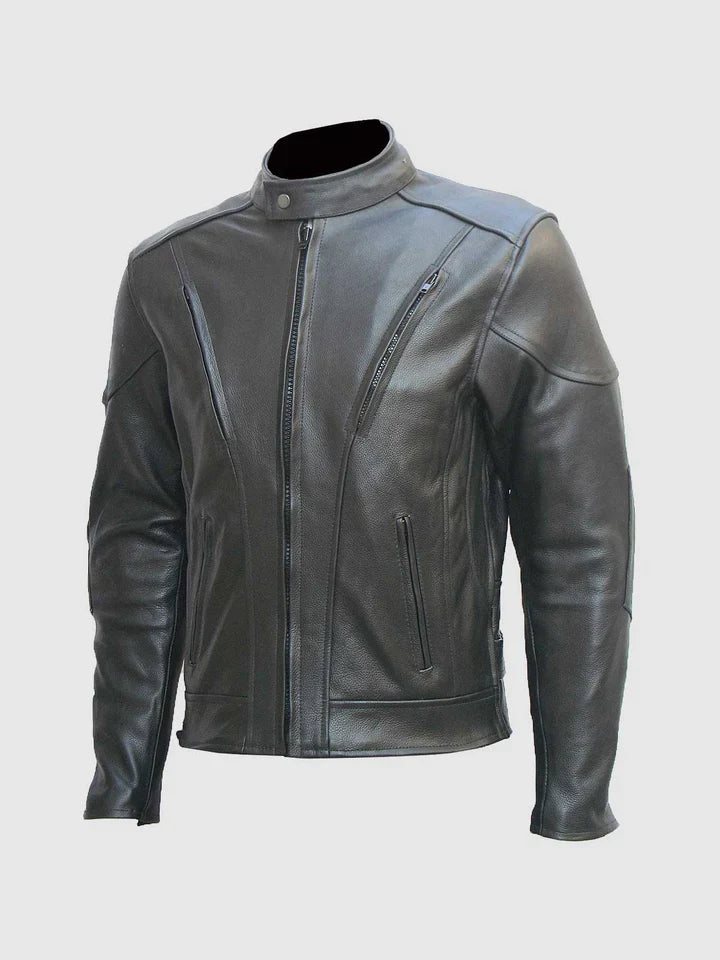 Classic Black Motorcycle Jacket