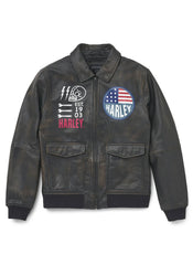 Men's Archer Bomber Leather Jacket