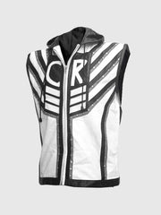 Black & White Leather Vest