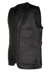 Men’s Black CowHide Leather Vest