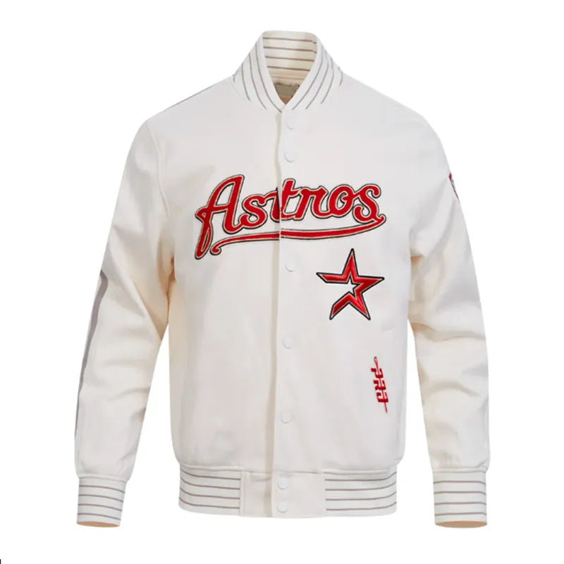 Houston Astros Logo Game Day Eggshell Jacket