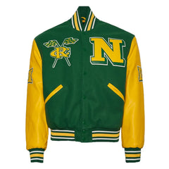 Norfolk State University Green and Gold Varsity Jacket