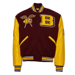 Bethune Cookman University Maroon and Gold Varsity Jacket