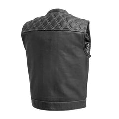 The Leather Fits Club Style Leather Vest – Heavy-Duty Zippers & Snap Closures