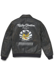 Men's Archer Bomber Leather Jacket