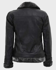 Timothy Designer Soft Shearling Leather Jacket