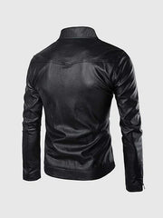 High Collar Black Jacket