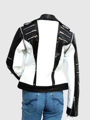 Black & White Leather Jacket