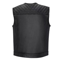 Vintage Leather Vest for Men – Classic Western & Biker Hybrid Look