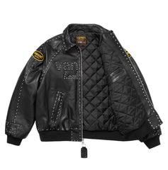 Supreme®/Vanson Leathers® Studded Leather Jacket (Black)