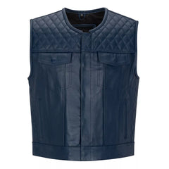 Premium Sheepskin Leather Vest – Lightweight Comfort, Biker Edge