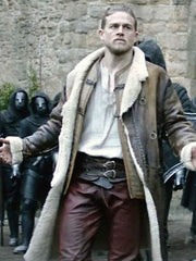 Long Leather Coat With Fur