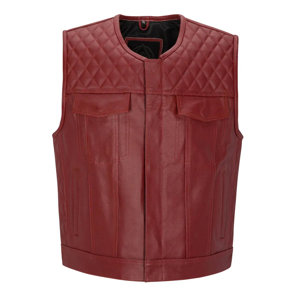 Custom Fit Leather Biker Vest | The Leather Fits
