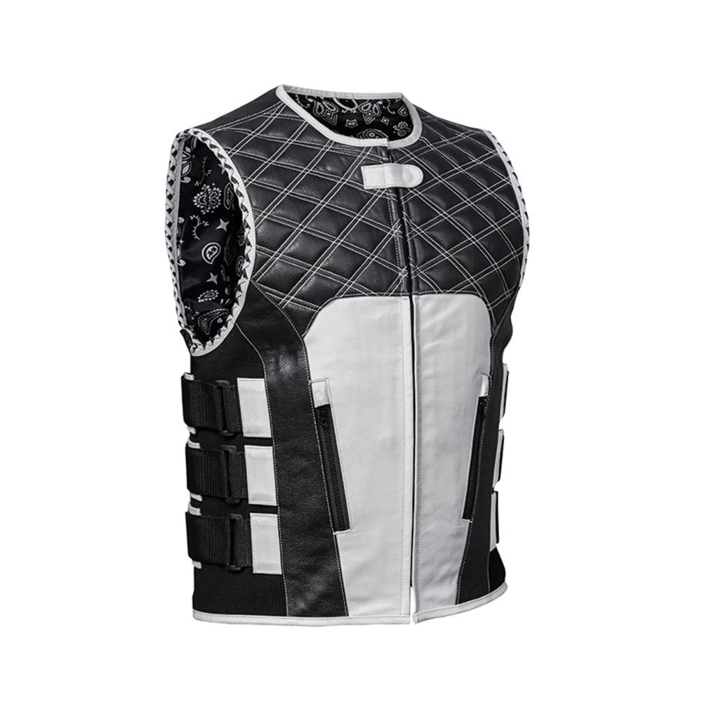 Blackline Men’s Motorcycle Leather Vest