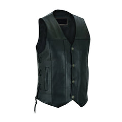 Bullock Men's Motorcycle Leather Vest