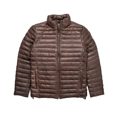 Classic Brown A2 Leather Down Jacket