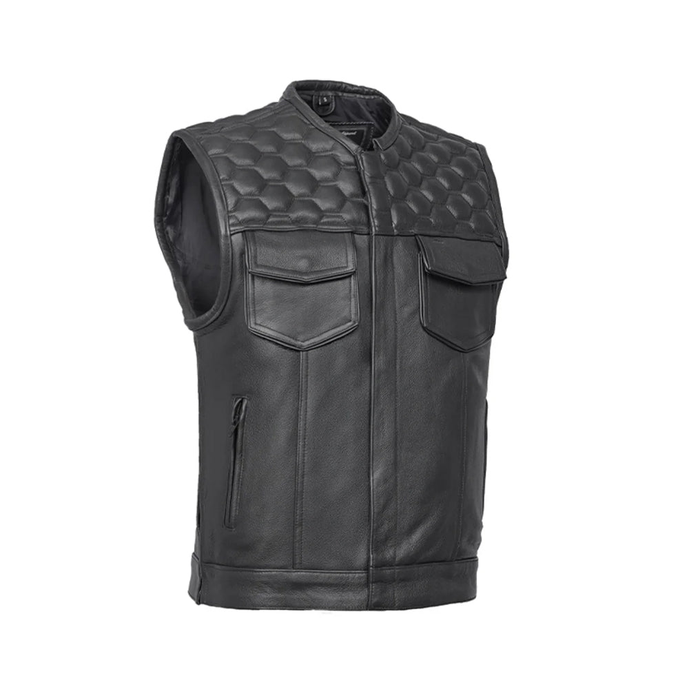 Heavy Duty Leather Motorcycle Vest