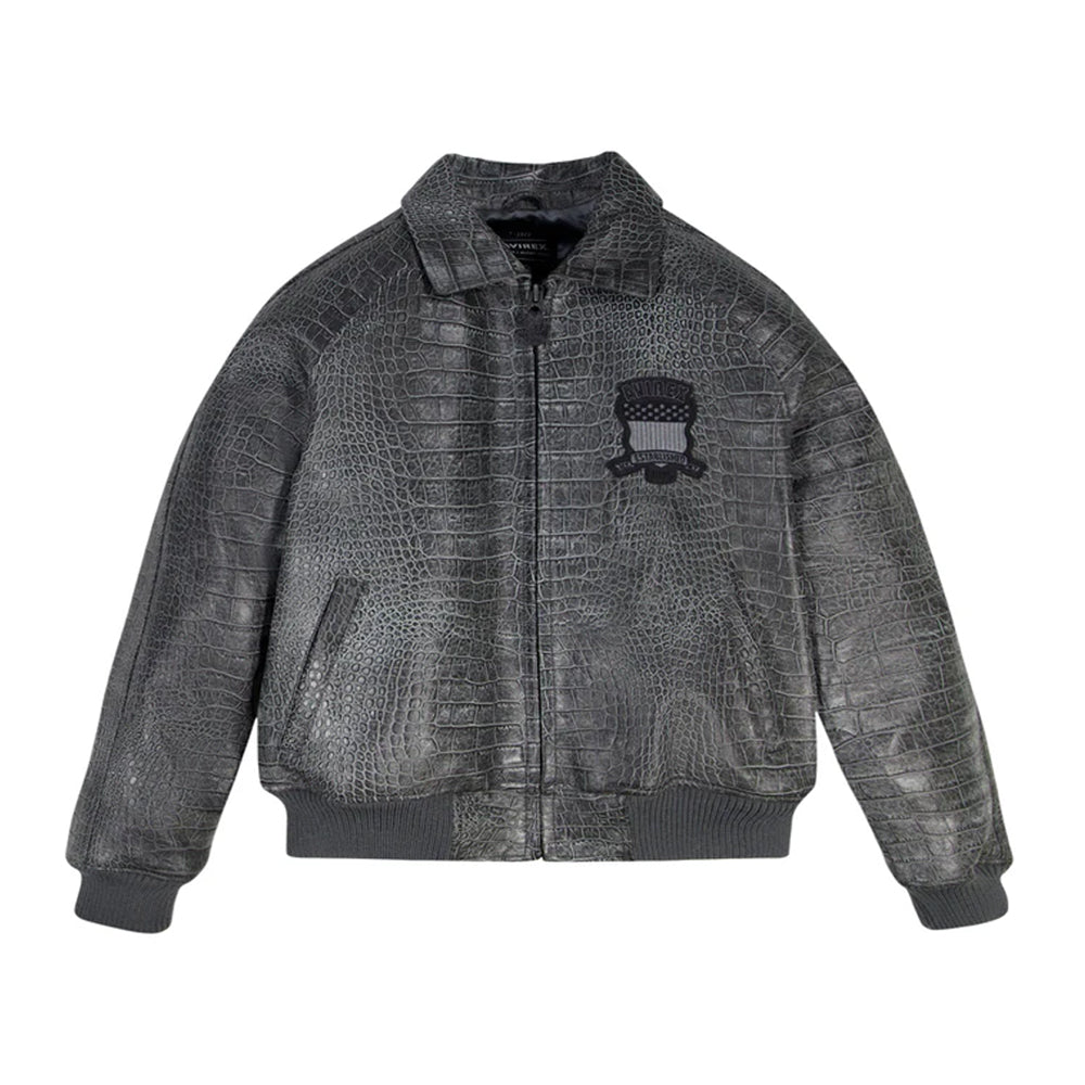 LIMITED EDITION DISTRESSED CROC ICON JACKET