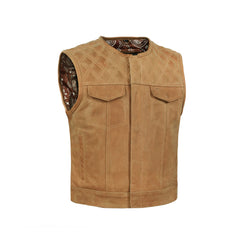 Lowcut Men’s Brown Motorcycle Leather Vest