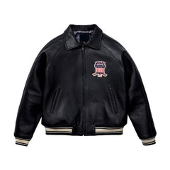 MENS BLACK LEATHER ICON JACKET