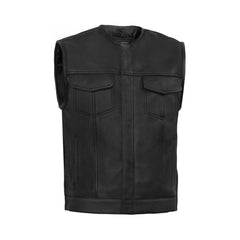 Maverick Men's Motorcycle Leather Vest