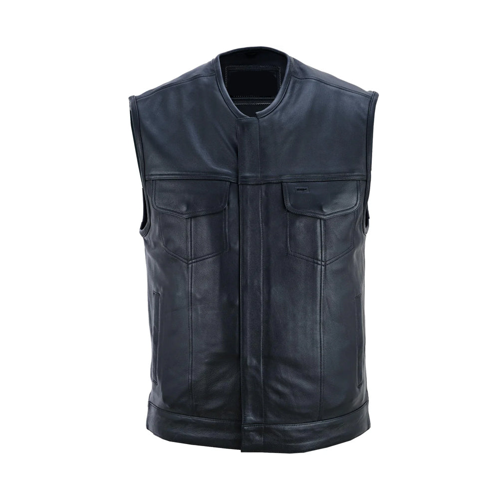 Men’s Casual Biker Leather Vest