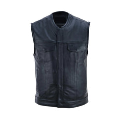 Men’s Casual Biker Leather Vest