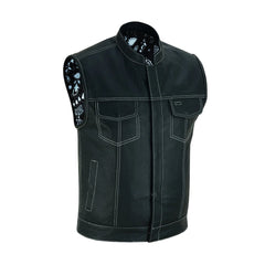 Men’s Street Style Leather Vest