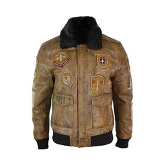 Mens Aviator Bomber Jacket