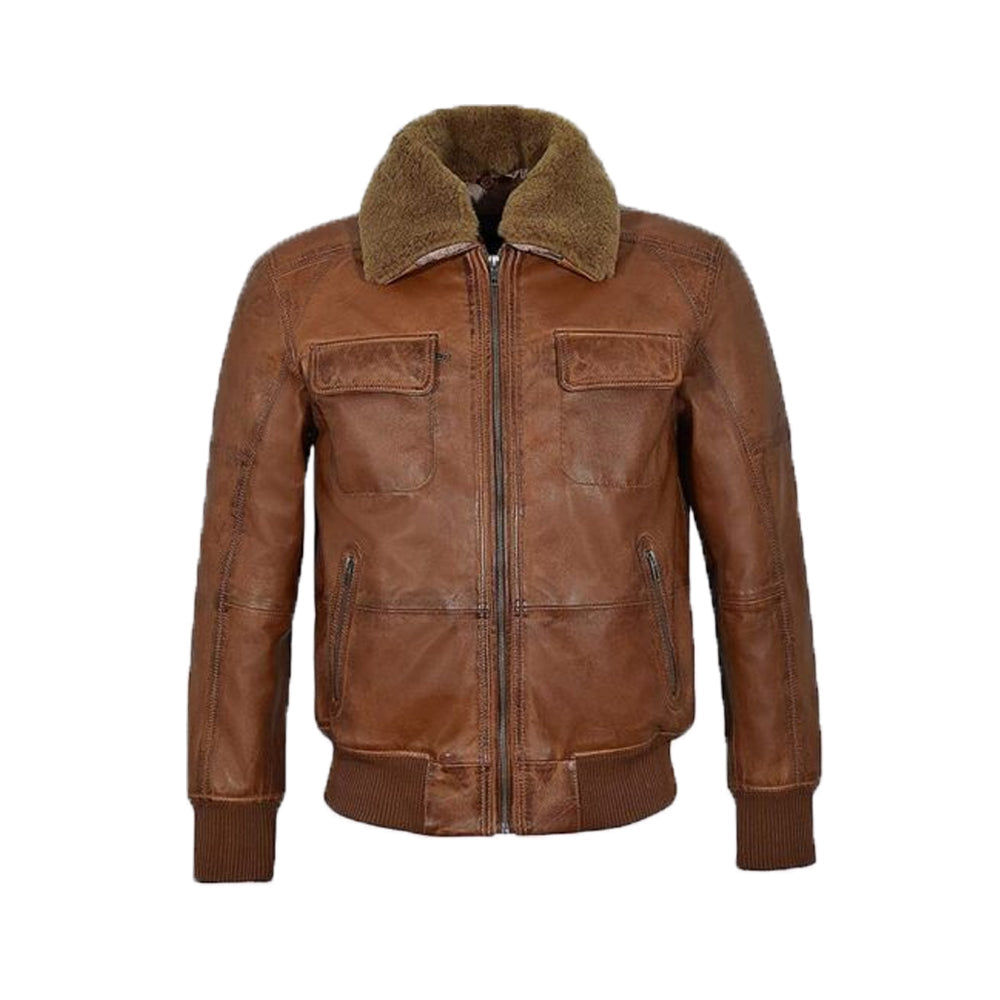 Mens Aviator Shearling Bomber jacket