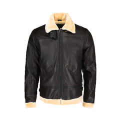 Steve Men’s Brown Bomber Leather Jacket