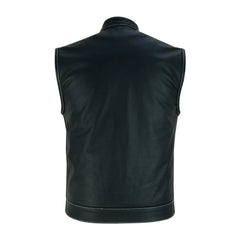 Men’s Street Style Leather Vest