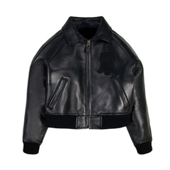 WOMEN CLASSIC BLACK LEATHER ICON JACKET