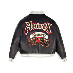 MENS CLASSIC WIHTE LEATHER ICON JACKET
