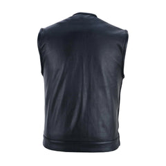 Men’s Casual Biker Leather Vest