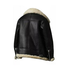 Womens Aviator Ivory Shearling Jacket