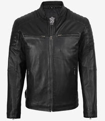 Men’s Cafe Racer Leather Jacket