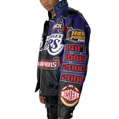 Los Angles Lakers 2001 Championship Leather Jacket