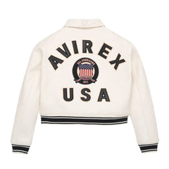 WOMEN CLASSIC WHITE LEATHER ICON JACKET
